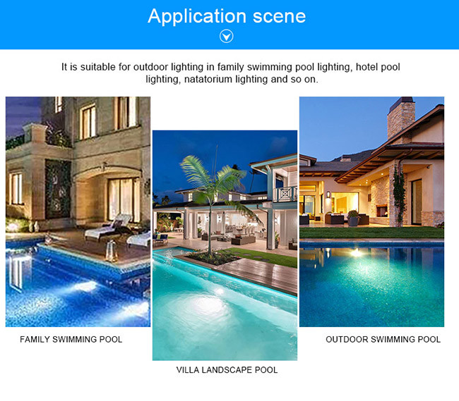 Warm White 3000K IP68 Waterproof 12 Volt ABS Led Swimming Pool Underwater Lights