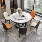 L130xd80xh75cm Rectangular Dining Room Table Chairs Set Marble Dining Room