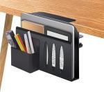 Desk Storage Under Steel Hanging Organizer No Drill Cable Management Tray Laptop