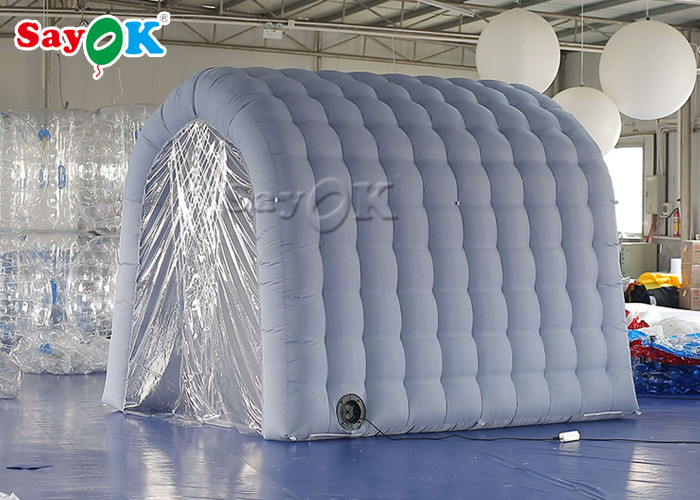 Gray Inflatable Medical Tent Disinfection Tunnel For Hospital Equipment