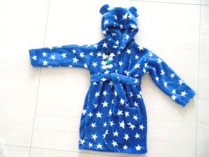 Quality newborn baby clothes,polyester elastic belted baby bathrobes wholesale