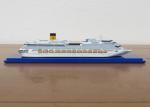 Scale 1:1200 Outdoor Decoration Costa Concordia Model , Cruise Ship Business