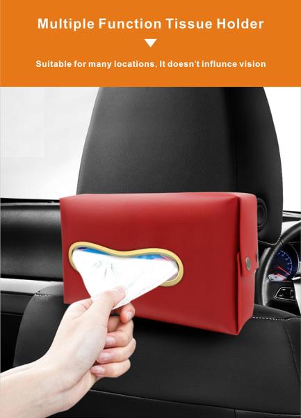 tissue holder PU leather tissue holder for car tissue holder for home storage