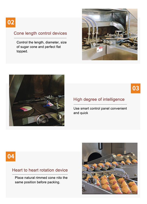 Multifunctional Automatic Cone Production Line , 89 Pieces Of Cast Iron Baking Template.