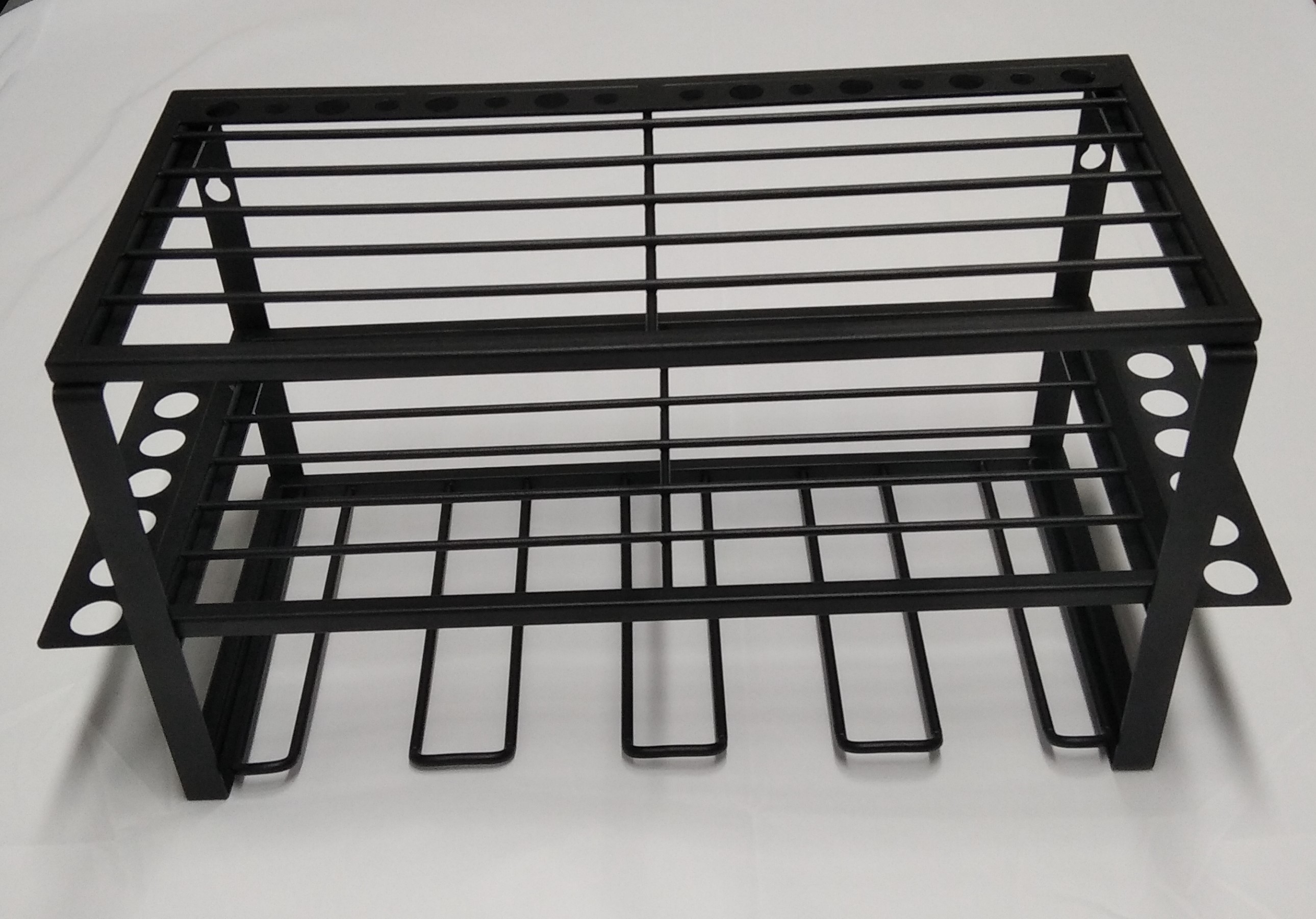 2mm Thickness Steel Wall Mounted Heavy Duty Metal Tool Shelf Drill Storage Holder