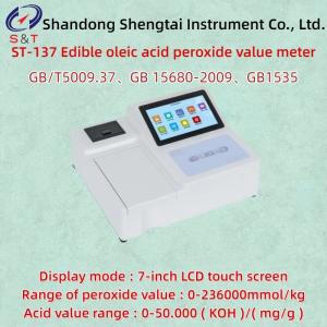 Quality 16G Storage Edible Oil Quality Analyzer GB/T5009.37 Acid Value Range 0-50.000 wholesale