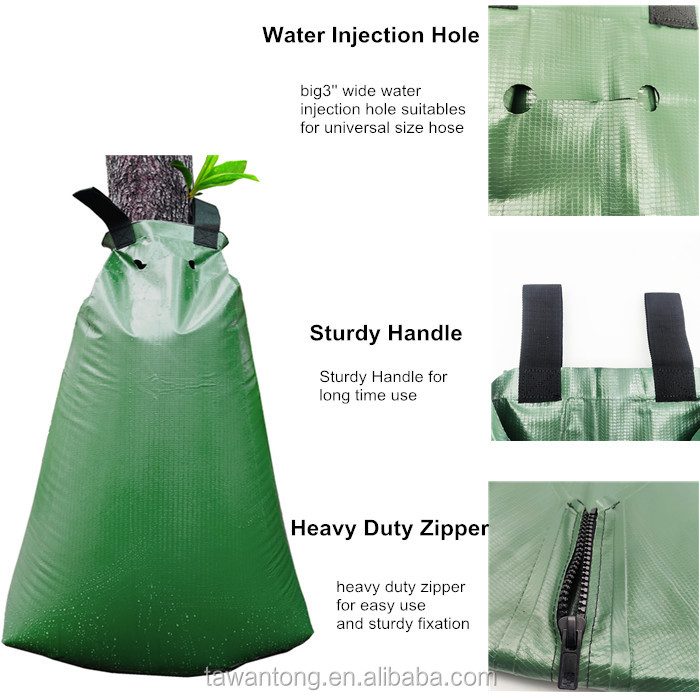 Upgrade Your Tree Care Slow Release Drip Irrigation PVC Water Bag for 20 Gallon Trees
