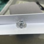 CVD White Diamond Without Inlay 12.06carat Oval Customizable