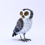 Lifelike Metal Yard Ornaments Customized Metal Owl Yard Art Creative