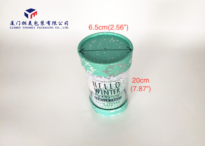 Stable Quality Plastic Cylinder Packaging Tubes With Colored Hard Paper Covers