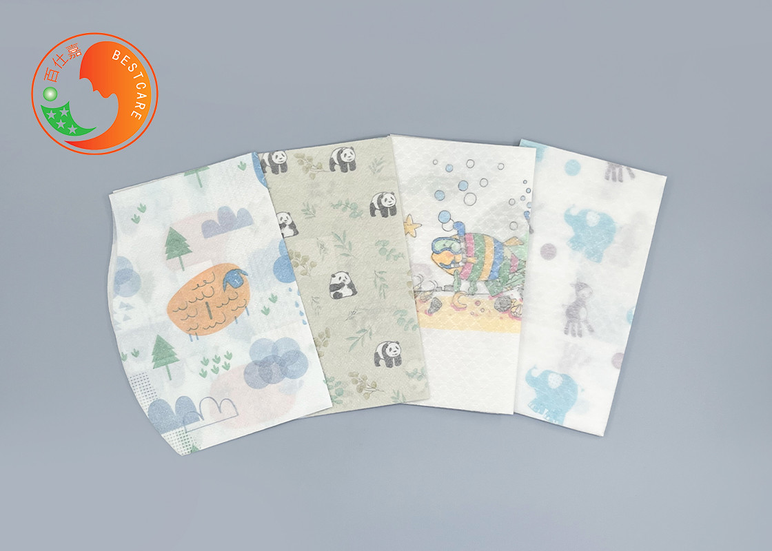 Toddlers Feeding Custom Printed Disposable Bibs With Catch Pocket Tear Resistant Apron