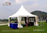 Outdoor Party Gazebo Canopy Marquee 5x5m With Plain White PVC Sidewall Around