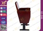 Slim Metal Leg Church Hall Chairs with Strengthen Standing Foot Solid Wood