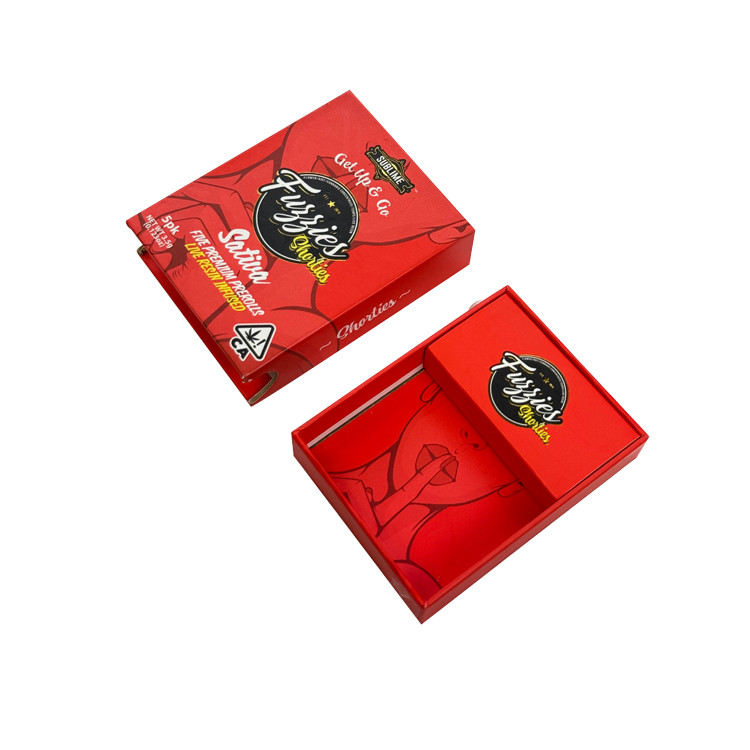 Custom Printing Sliding Cardboard Cigarette Packaging With Paper Tray