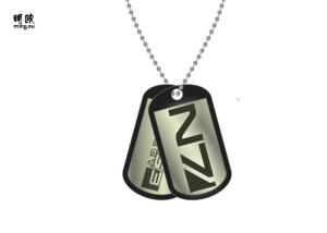 Quality Personalized Metal Dog Tag Stainless Steel Printed Logo Black Color wholesale