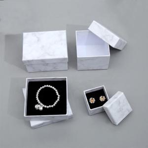 Quality Unique Modern Gift Luxury Jewelry Packaging Cardboard Material Marble Patterned wholesale