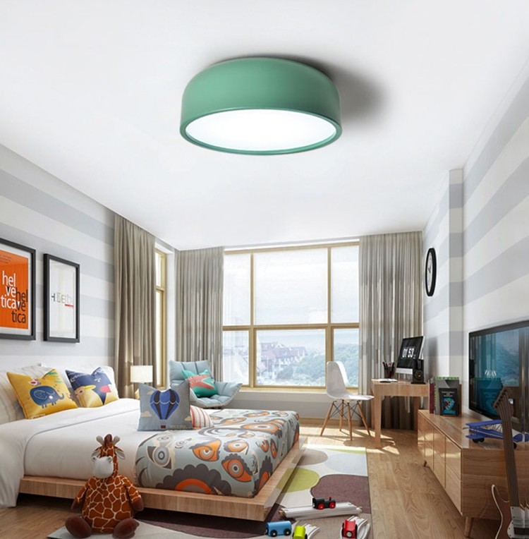 LED e27 round modern ceiling lamp fixture Home office living room led ceiling light flush mount(WH-MA-187)