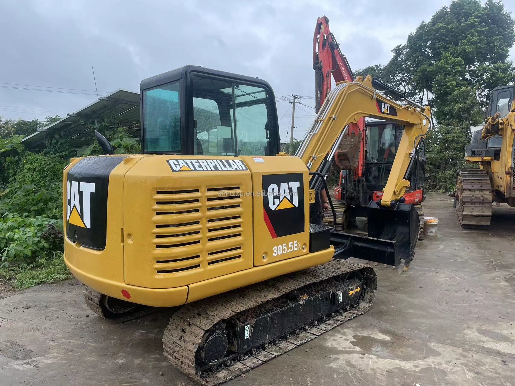 5.5TON USED EXCAVATOR MINI CARALER CAT305.5E IN STOCK SECOND HAND CAT305.5E FOR SALE