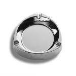 Modern Silver Polishing 83mm Metal Pocket Ashtray Nickel Free