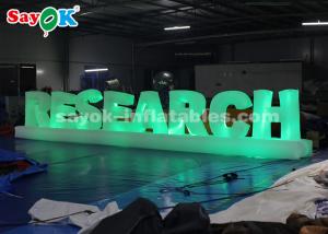 Quality 190T Nylon Cloth 1.3mH Inflatable LED Letter For Party Wedding Decoration wholesale