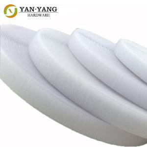 Quality factory price best quality furniture polyester white hook and loop wholesale