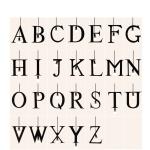 Nordic Pendant Lights Letter Light Decorative A to Z Alphabet Living Room Hotel