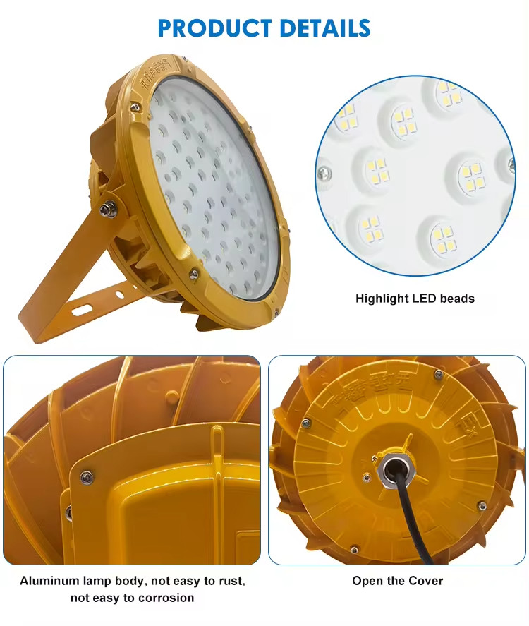 IP65 Waterproof Flameproof Led Light Explosion Proof Lamp 200w 240w 300w