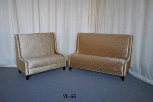 Quality Modern upholstered leather restaurant booth sofa (YL-66) wholesale