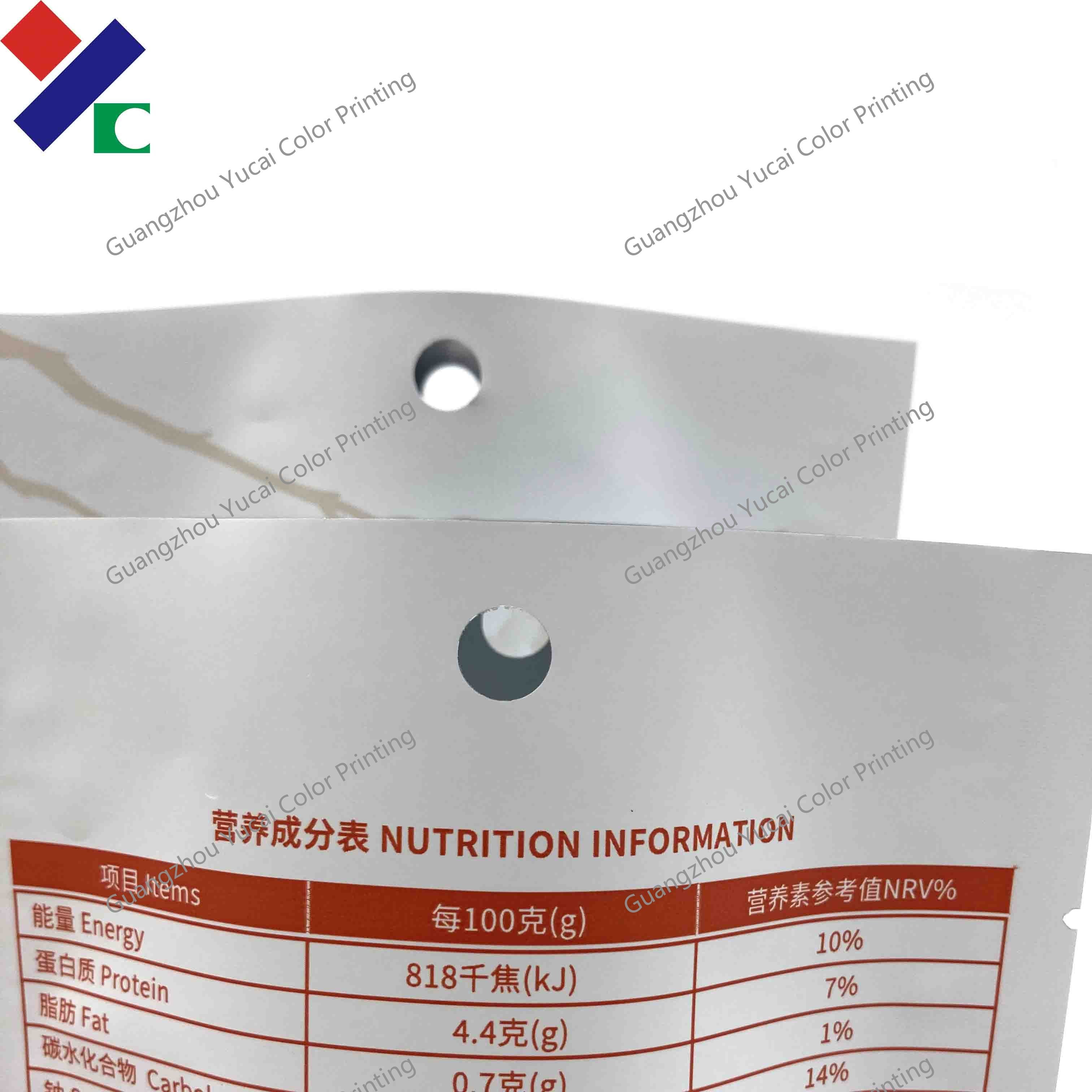 Cooked Food Retort Pouch Packaging Matte Finish Gravure Printing
