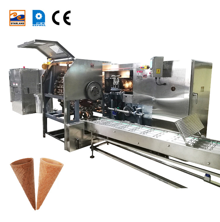 1.5kw Ice Cream Cone Production Line Wafer Biscuit Baking Machine