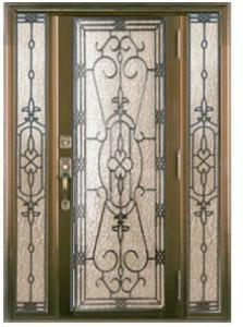 Quality iron glass panels in door wholesale