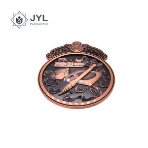Quality Rustproof Recyclable Metal Embossed Stickers , Multipurpose Metal Label Sticker wholesale