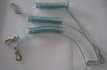 Stainless Steel Spiral Lanyard Plastic Coated with Alloy Trigger Snaps