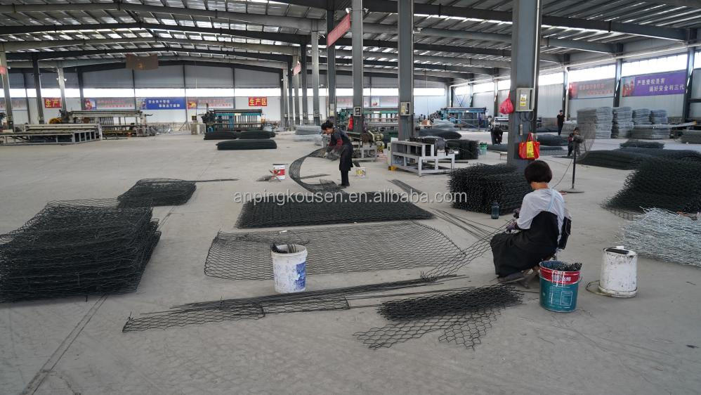 4x4x1 Galvanized Welded Wire Mesh Gabion Basket/Gabion Box with Hot Dipped Galvanized