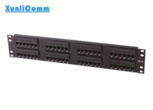 Quality amp style utp cat5e 48 port 19inch 2u rj45 network patch panel wholesale