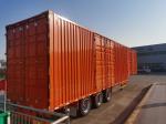 Enclosed 3 Axle Box Cargo Trailer 80 Ton High Load Capacity High Capacity