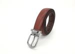 23mm Womens Genuine Leather Belt With Metal Loop Nickel Buckle Color