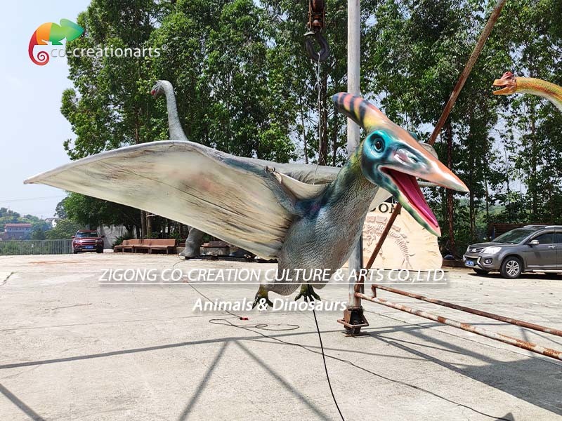 1.2 Meters Animatronic Pterosaur Amusement Park Dinosaur Sunproof