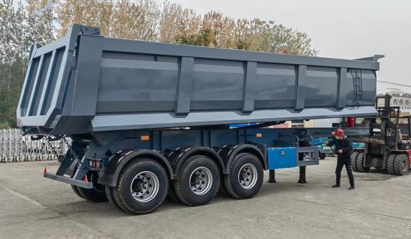Heavy Mechanical Suspension Tri Axles 40-80tons Tipper Cargo Trailer for Heavy