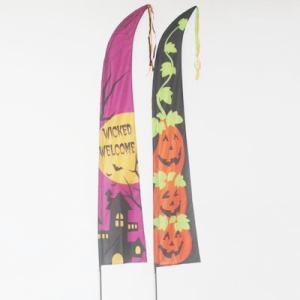 Quality Halloween Garden Flag Haunted house and pumpkin wholesale