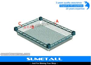 Quality Adjustable Wire Basket Shelves Chrome Wire Shelving for Home / Industrial wholesale