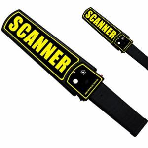 Quality 22KHz 415mm Black HandHeld Metal Detector With Vibration Switch wholesale