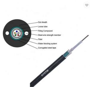 Quality Armoured GYXTW 2 / 4 / 6 / 8 / 12 Core Single Mode Fiber Optic Cable wholesale