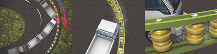 Highway Impact Energy Absorption Safety Roller Barrier With Anti Crash Function