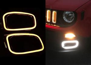 Quality Fog Lamp Frame with Daytime Running Lights Led for JEEP Renegade 2016 2017 wholesale