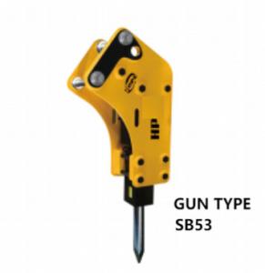 Quality APPLICABLE GUN TYPE ROCK EXCAVATOR HYDRAULIC BREAKER ALLOY STEEL SB 53 2-3.5 TON FOR EXCAVATOR SANY, XCMG AND DOOSAN wholesale