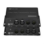 2 Port XLR Balanced Audio Channel BiDirectional Over Fiber Converter Best