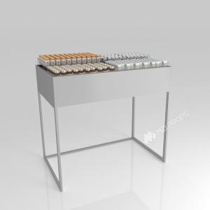 Quality GDR07-XY04 Cosmetic Display Table with 3mm Transparent Acrylic Joint Box and Display Flexibility for Shopping Mall wholesale