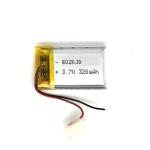 Powerful Li Polymer Battery 3.7V 602030 300mAh for Lighting Device And Electric