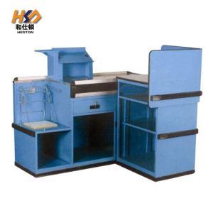 Quality 1200MM Aluminum Alloy Supermarket Checkout Counter With Conveyor Belt ISO9001 wholesale